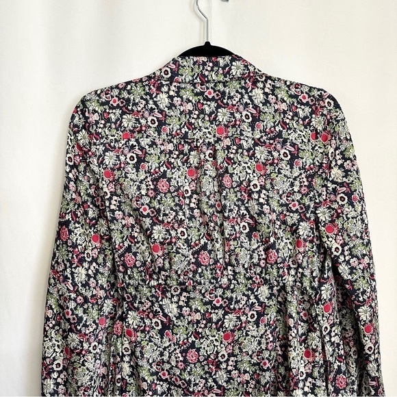 NWT Cinq A Sept Anthropologie Floral Print Layered Midi Dress Shirt Overlay sz 2 - Picture 13 of 16